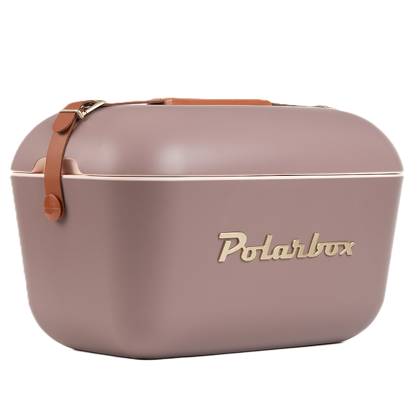 Cava Polarbox Gold 20 Lts Con Correa Ajustable Marron