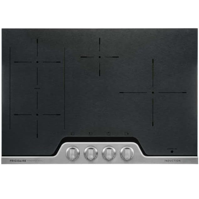 Tope Electrico 76 Cm Frigidaire Professional De Induccion Con Perillas Vitroceramica Negro Y Acero