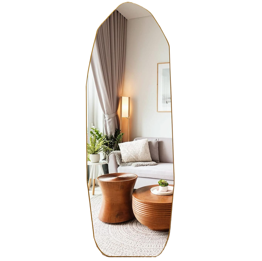 Espejo Vertical Concepts Irregular 198X80X6 Cm Dorado