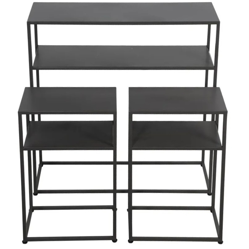 Juego De Estantes Concepts 3 Pzas 80X30X80 Cm Negro