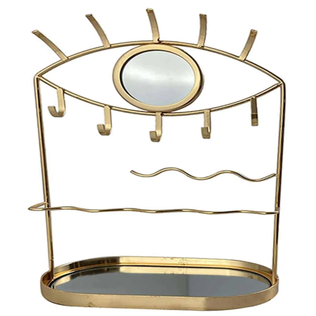 Organizador De Joyas Concepts Forma De Ojo 10X19X35.5 Cm Dorado