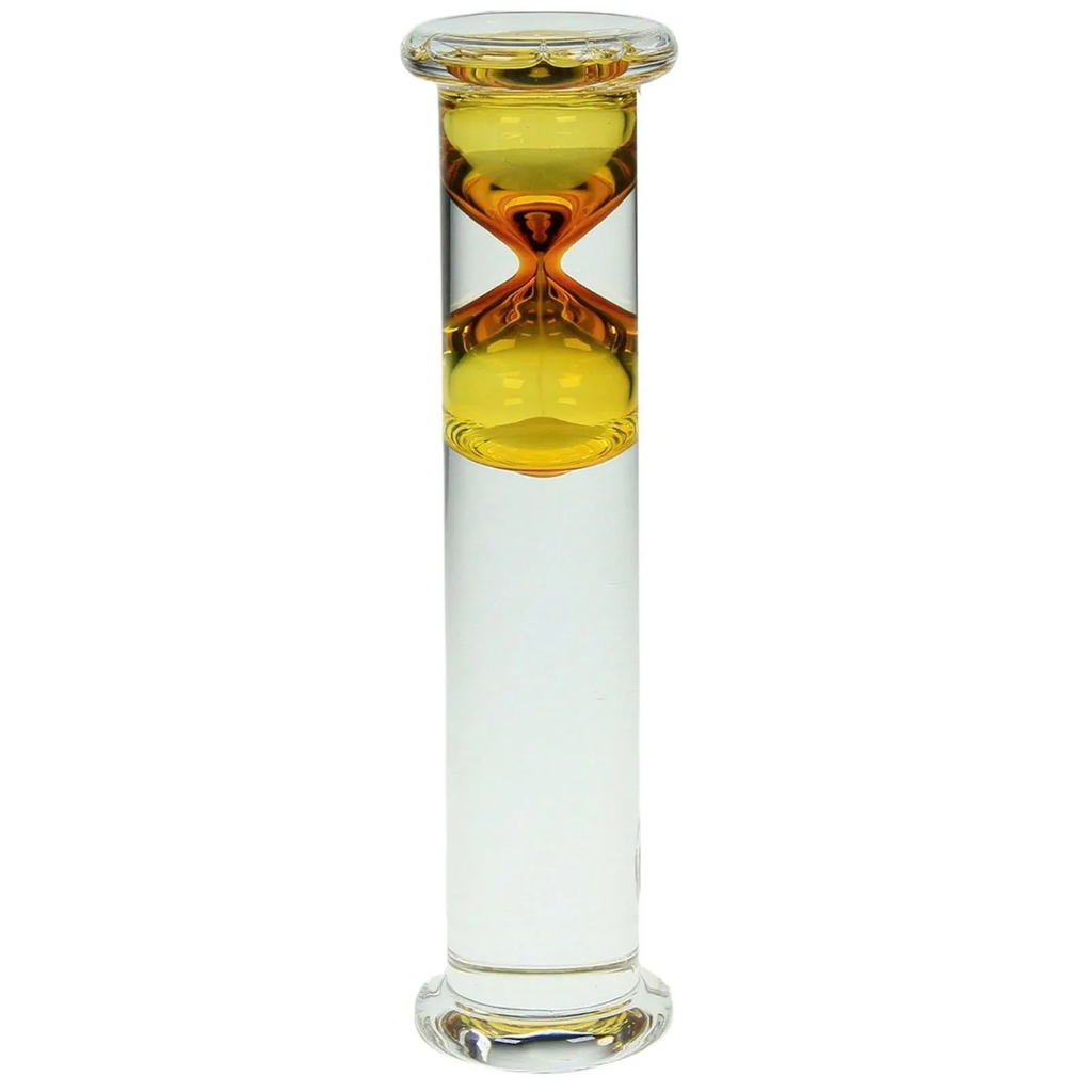 Reloj De Arena Concepts 6.4X6.4X25 Cm Transparente Y Amarillo