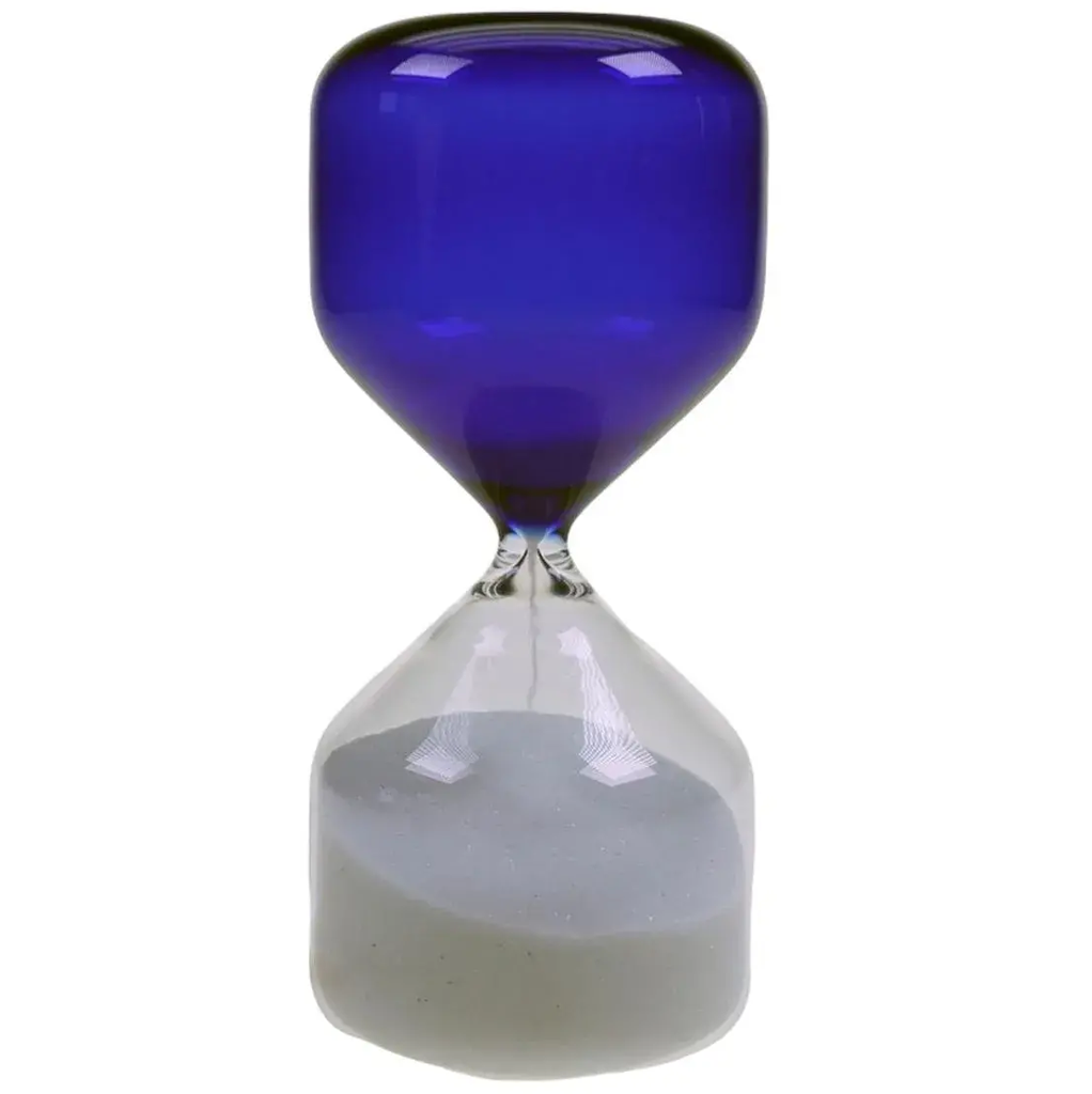 Reloj De Arena Concepts 6.8X6.8X15 Cm Transparente y Azul
