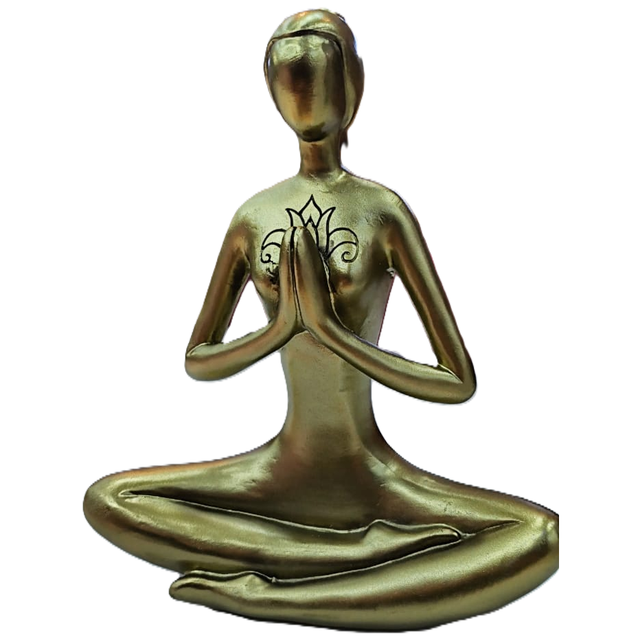 Figura Femenina Yoga Concepts 20.8X7.5X24.1 Cm Dorado
