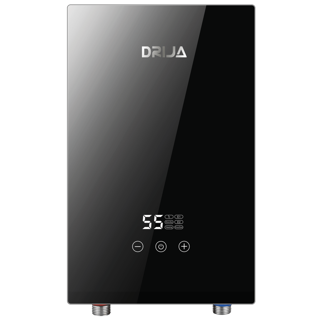 Calentador De Agua Drija Electrico 10.5 Lts/Min Panel Digital Control Automatico 7KW 220V Negro