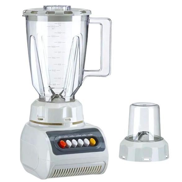 Licuadora Y Molino Milexus 1.5 Lts 4 Vel Funcion De Pulso 300W Blanco