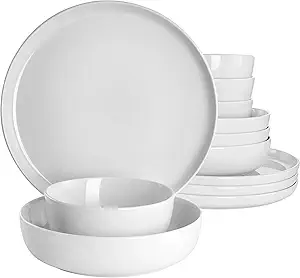 Juego De Vajilla Gibson 6 Pzas Blanco