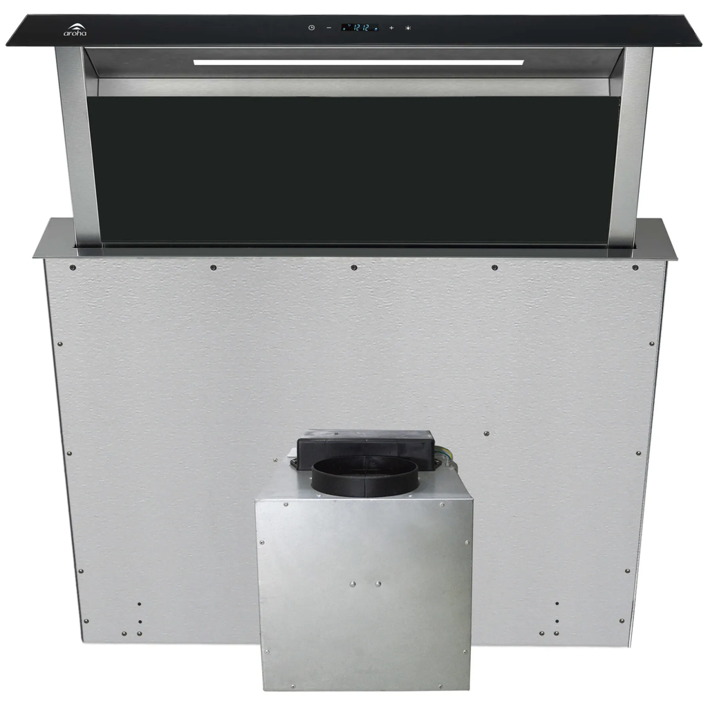 Campana De Isla 60 Cm Aroha Downdraft Telescopica Negro