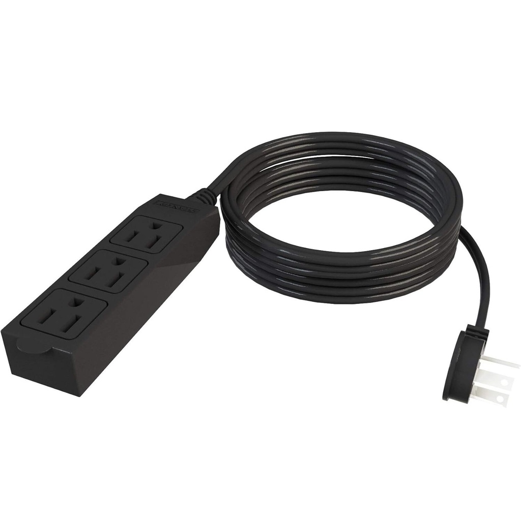 Extension De Corriente Stanley 16 Mts 3 Tomas Negro