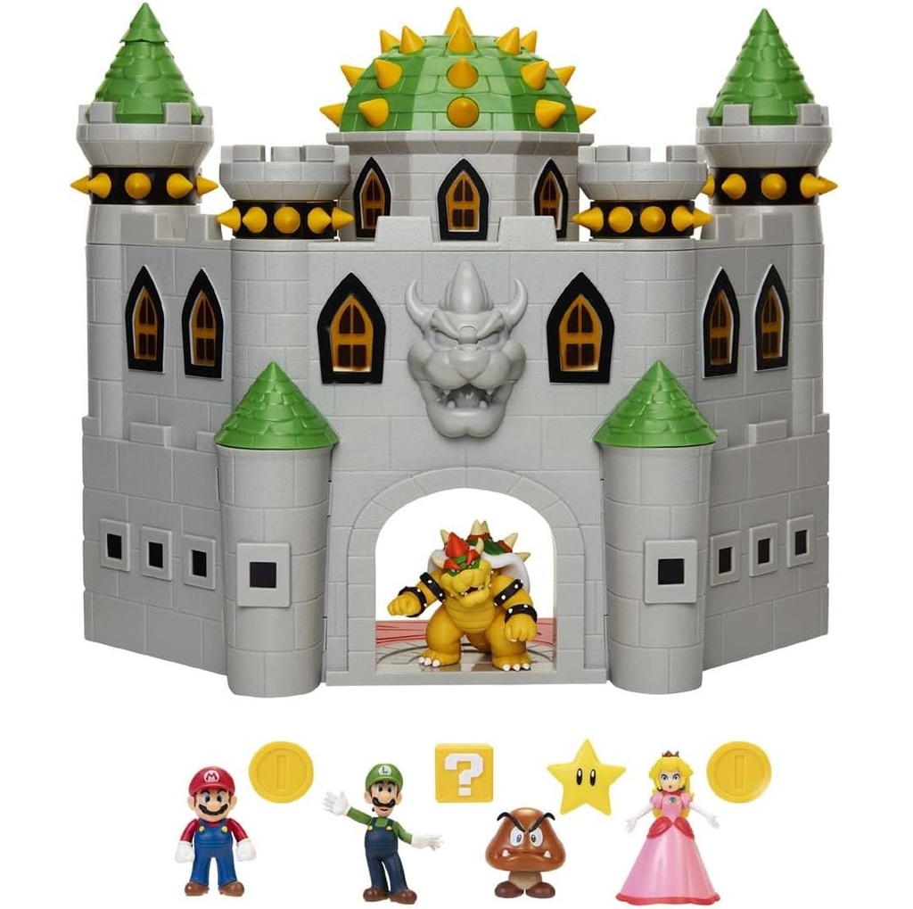 Set De Castillo Deluxe De Bowser Super Mario Jakks Pacific Nintendo Multicolor