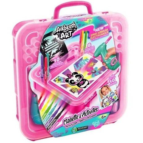 Estuche Para Actividades Artisticas Canal Toys Con Aerografo Rosado