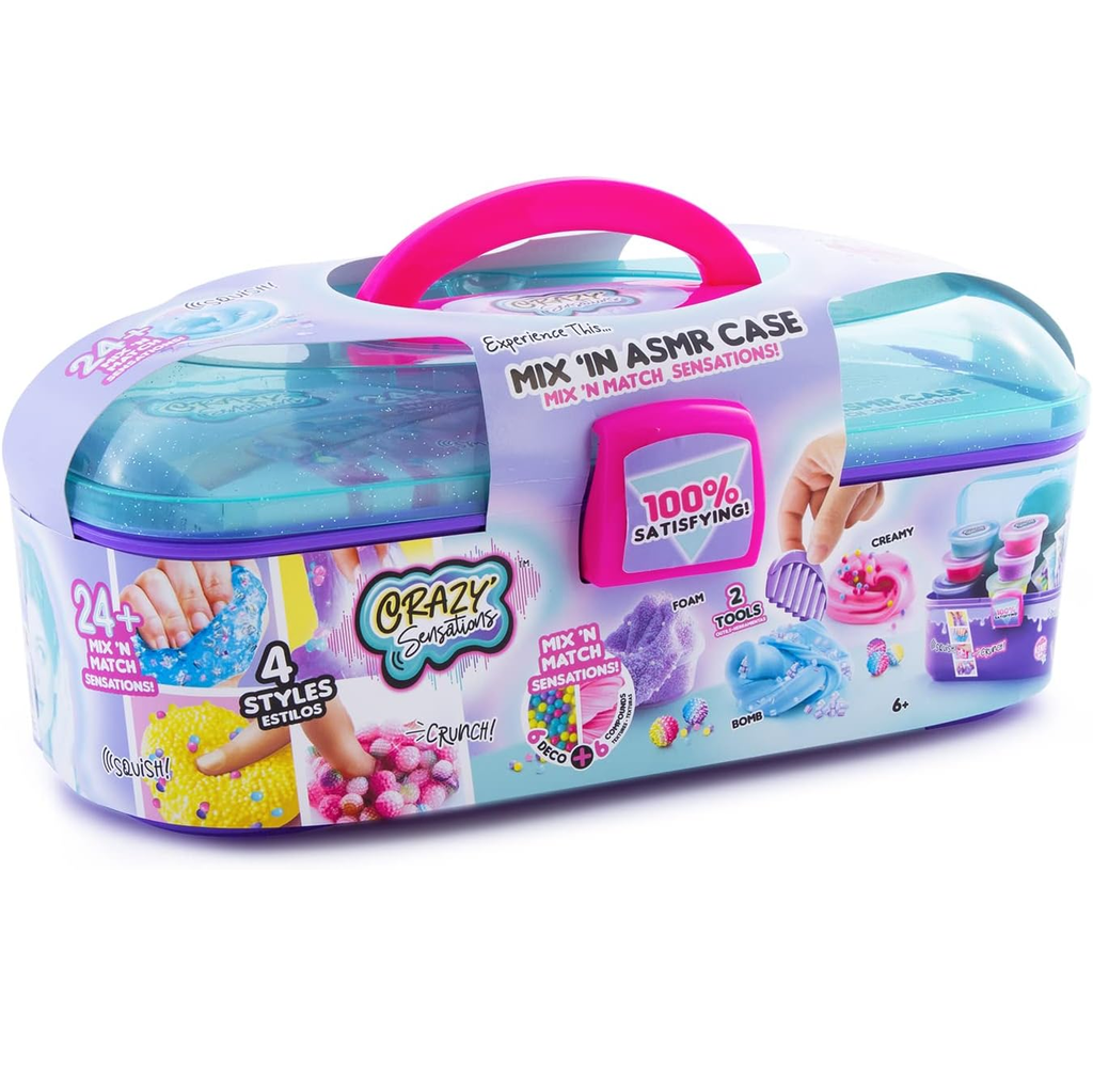 Estuche De ASMR Canal Toys Con Texturas Y Accesorios Satisfactorios Azul Y Morado