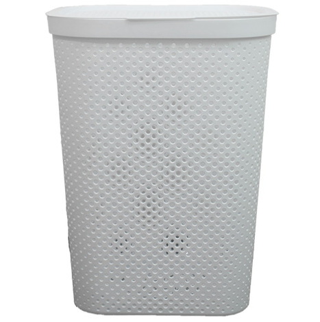 Cesta Para Ropa Kennedy Con Tapa Y Asas 58 Lts Blanco