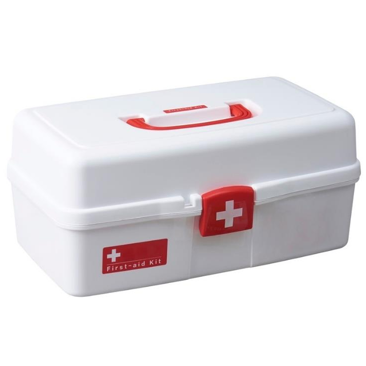 Caja Medica Kennedy Portatil Blanco Y Rojo