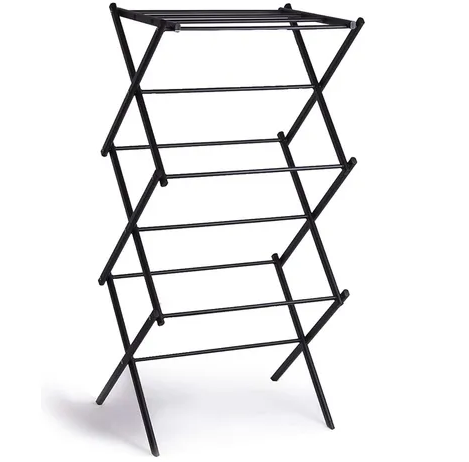 Tendedero Kennedy Home Parrillado 3 Niveles Plegable Y Expandible Negro