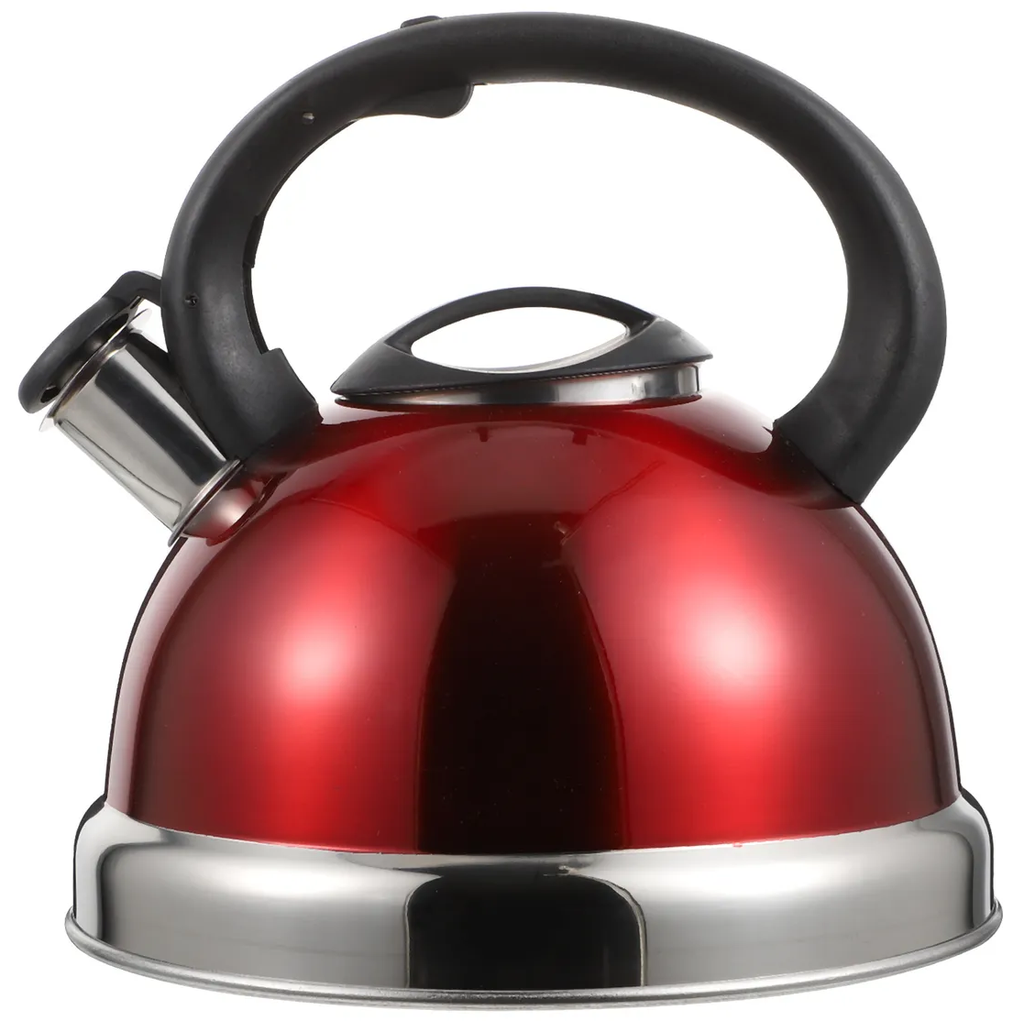 Tetera Soho 3 Lts 12 Tazas Con Silbato Rojo