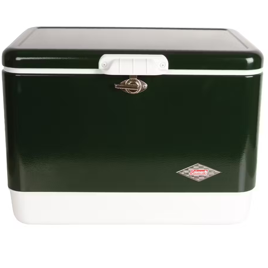 Cava Coleman 51 Lts 54 Qt 85 Latas Con Asas Y Drenaje Verde