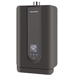 Calentador De Agua Blaupunkt A Gas 21 Lts Resistente A Corrosion Panel Digital 42KW 110V Negro