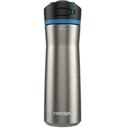 Botella Contigo Ashland Chill 2.0 710 Ml Acero Y Azul