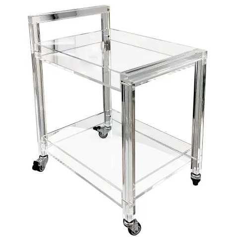 Carro Para Servir Decore 45X34X57 Cm De Acrilico Transparente