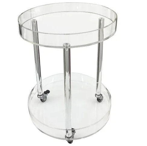 Carro Para Servir Decore 40X40X50 Cm De Acrilico Transparente