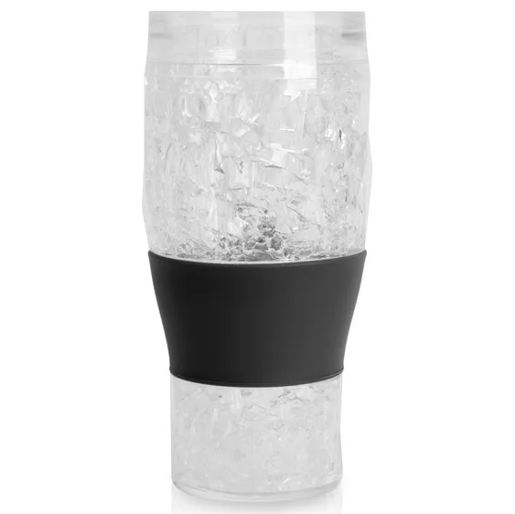 Vaso Life Art 450 Ml Con Pared Aislada Rellena De Gel Transparente