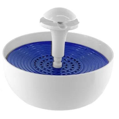 Bebedero de Agua Para Mascota Puppy&Co Tipo Fuente 1.8 Lts Blanco Y Azul