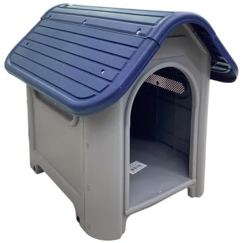 Casa Para Perro Bonita Pet 75X59X66 Cm Azul Y Gris