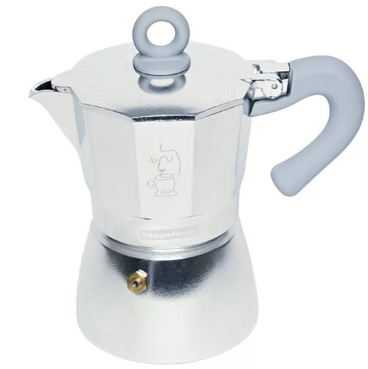 Cafetera Magefesa Italiana Paolo 3 Tazas Plateado