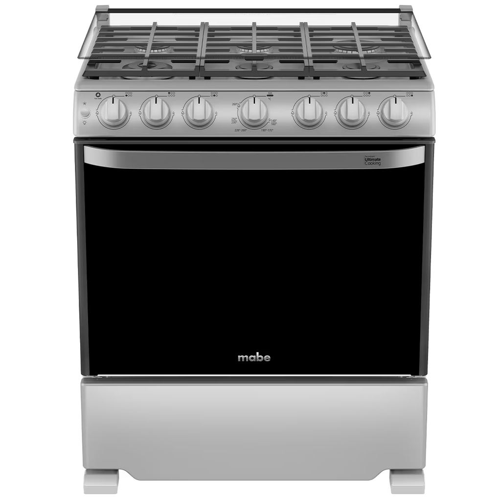 Cocina A Gas Mabe 76 Cm Quemador Fast Cook Easy Clean Pro Y Tecnologia Ultimate Plateado