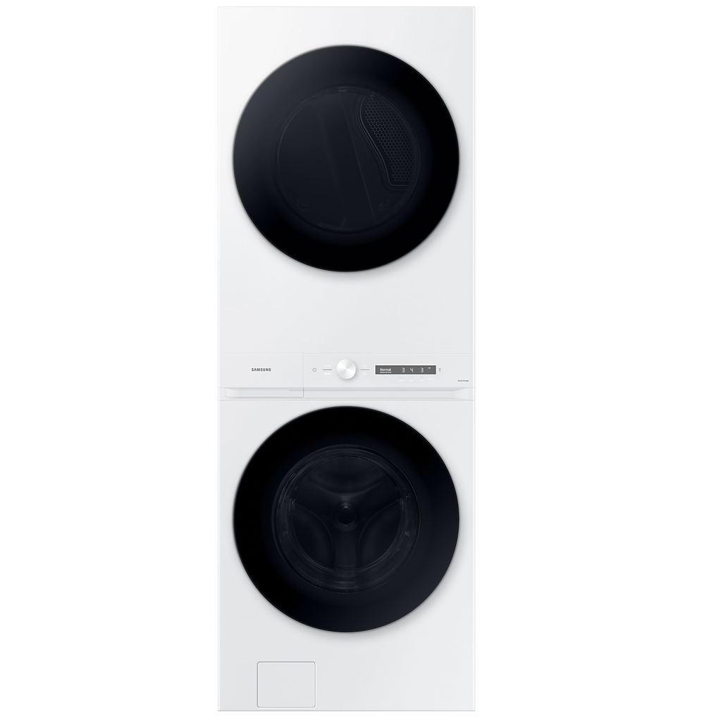 Torre De Lavado Secado Samsung Bespoke Smart Inverter Con AI OptiWash Y AI Optimal Dry Blanco