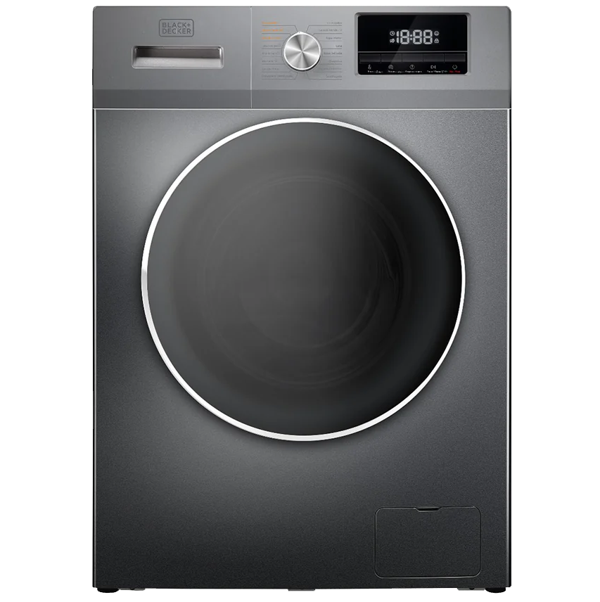 Lavaseca 15 kg Black+Decker Carga Frontal Inverter Gris