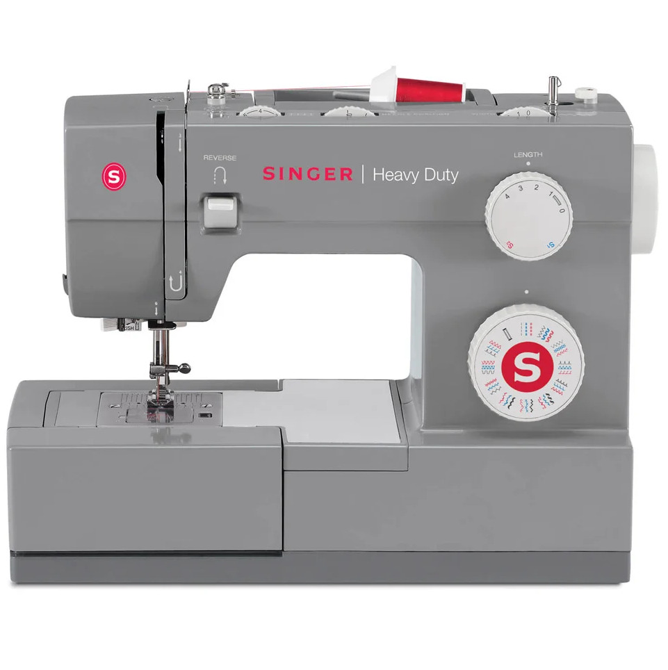 Maquina De Coser Singer Heavy Duty 32 Puntadas Enhebrado Automatico Con Acc Gris