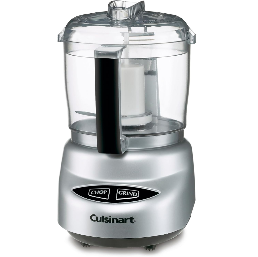 Mini Procesador De Alimentos Cuisinart 4 Tazas 2 Vel Con Cuchilla SmartPower 250W Plateado