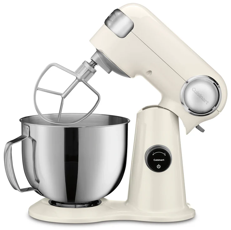 Batidora De Pedestal Cuisinart Precision Master Digital 5.2 Lts 12 Vel 500W Blanco Crema