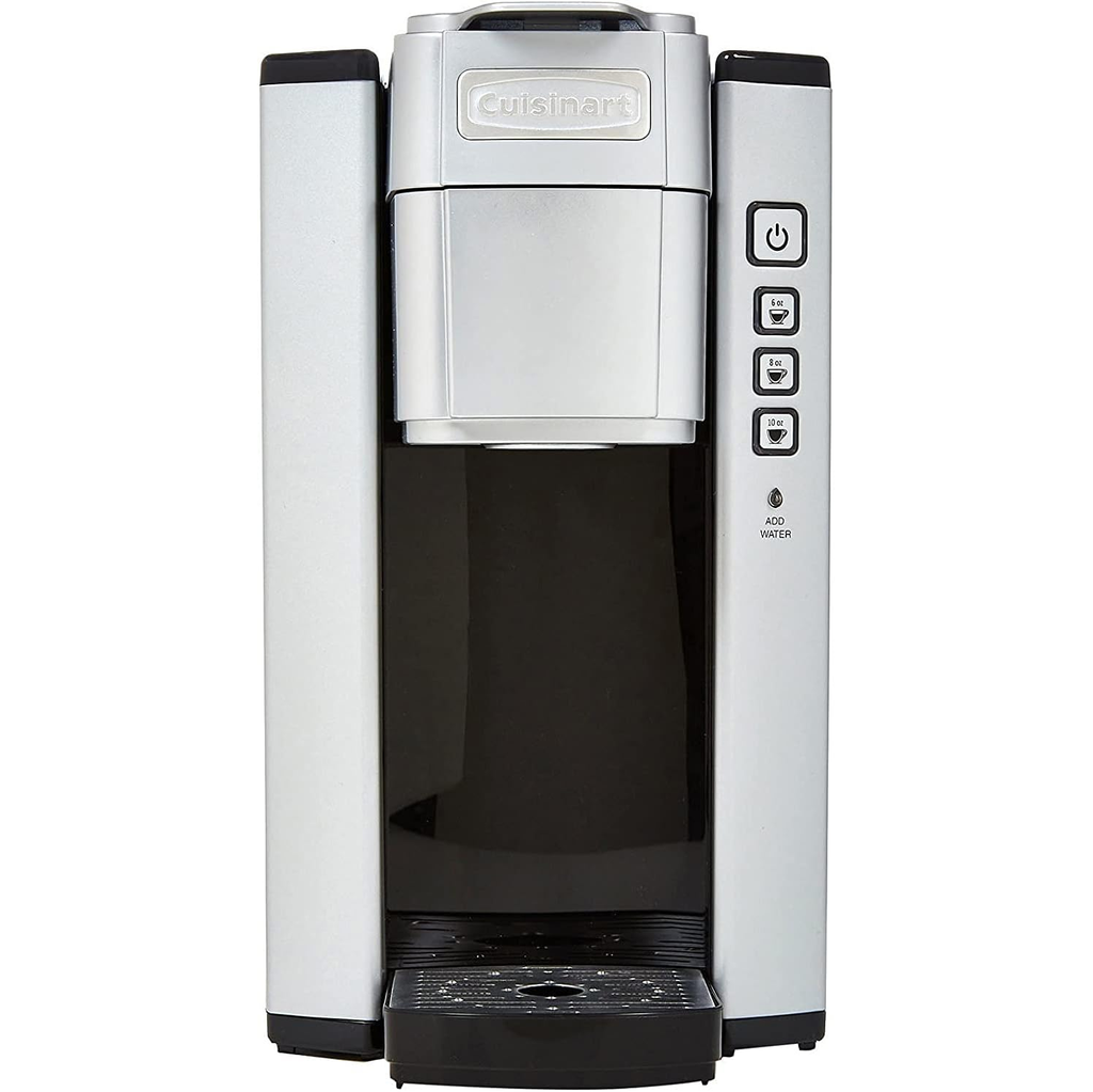 Cafetera Cuisinart Premium Individual De Capsulas Deposito De Agua Extraible Plateado Y Negro