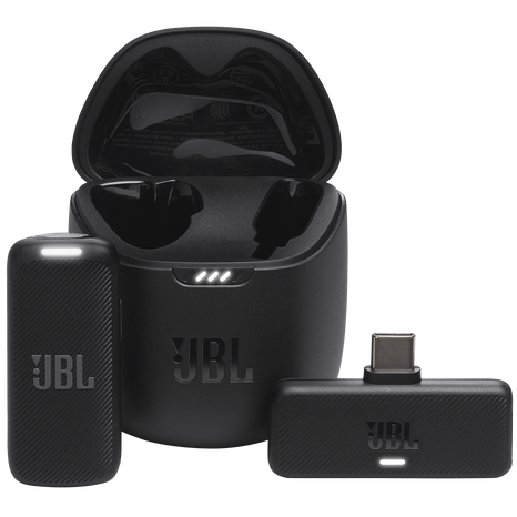 Microfono JBL Quantum Stream Inalambrico Para Streaming Con Dongle Usb-C Negro