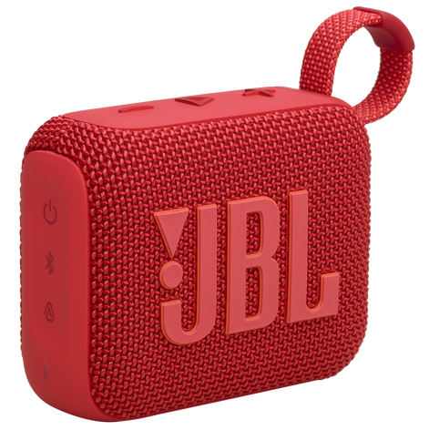 Corneta JBL GO 4 Portatil Recargable Con Playtime Boost Bluetooth Resistente Al Agua Y Polvo Rojo