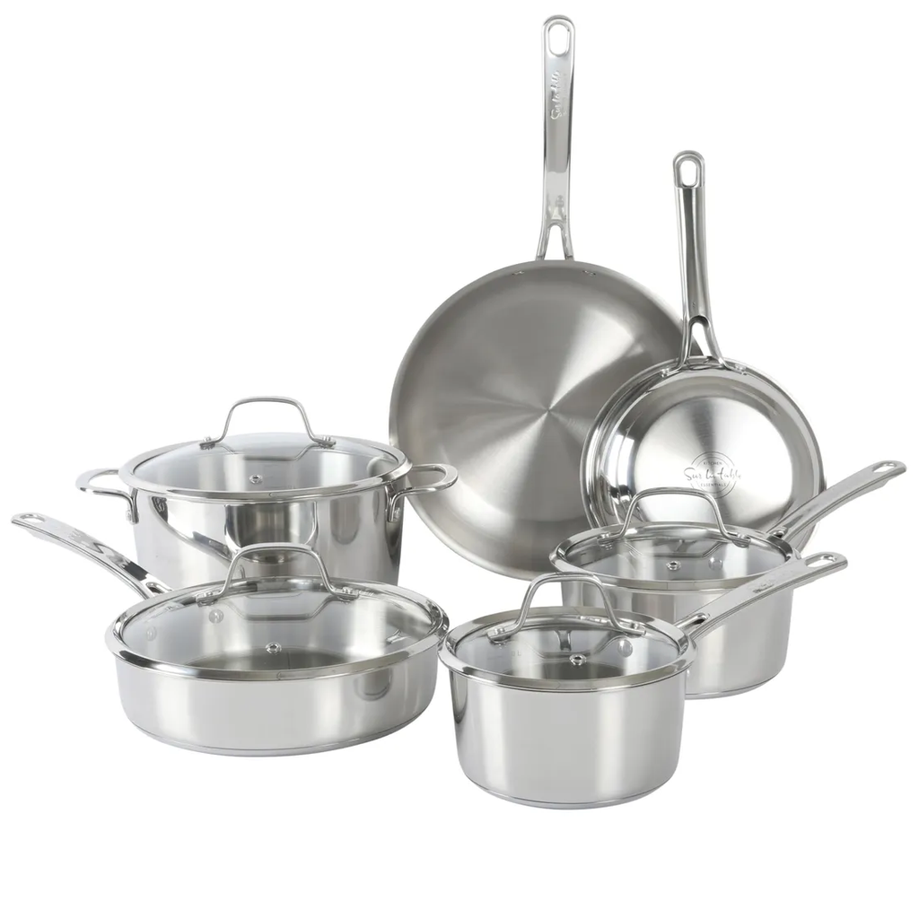 Juego De Ollas Kitchenaid 11 Pzas De Induccion Acero