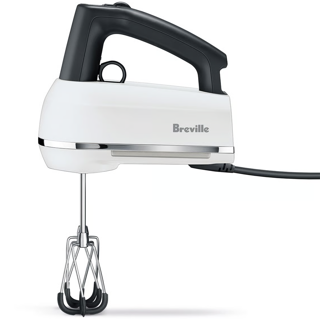 Batidora De Mano Breville Con Batidores Raspadores Silenciosos 9 Vel Mas Boost 240W Plateado Y Negro