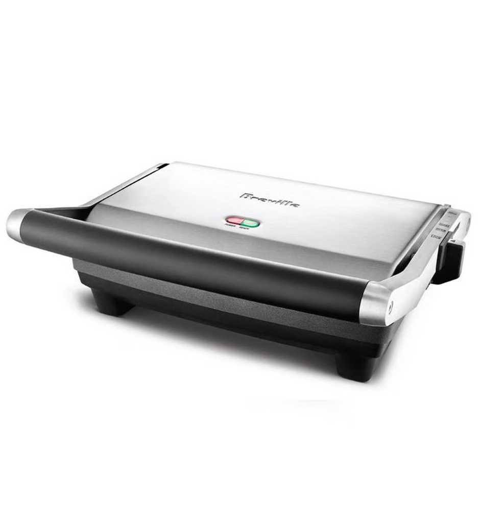 Parrillera Electrica Breville Panini Altura Ajustable Antiadherente Acero