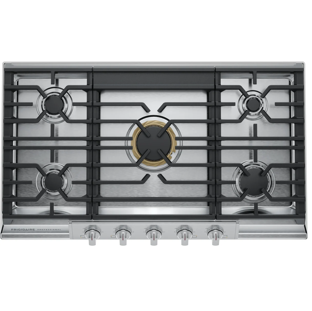 Tope A Gas 91 Cm Frigidaire Professional Con Quemador Even Temp Acero