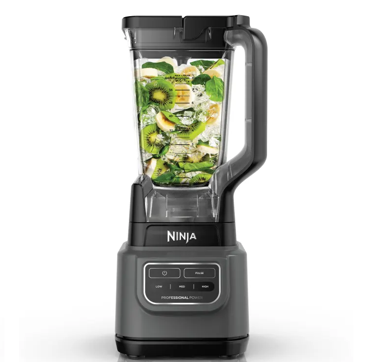 Licuadora Ninja Professional Classic 2.1 Lts 4 Vel Funcion Pulso Cuchillas Total Crushing 1000W Gris