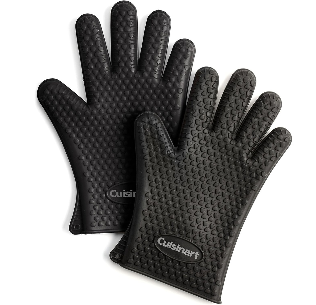 Guantes De Cocina Cuisinart De Silicona Resistentes Al Calor 2 Pzas Negros