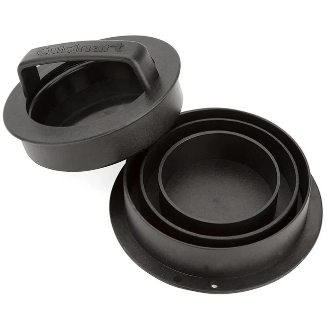 Prensa Cuisinart 4 En 1 Para Hamburguesas Antiadherente Negro
