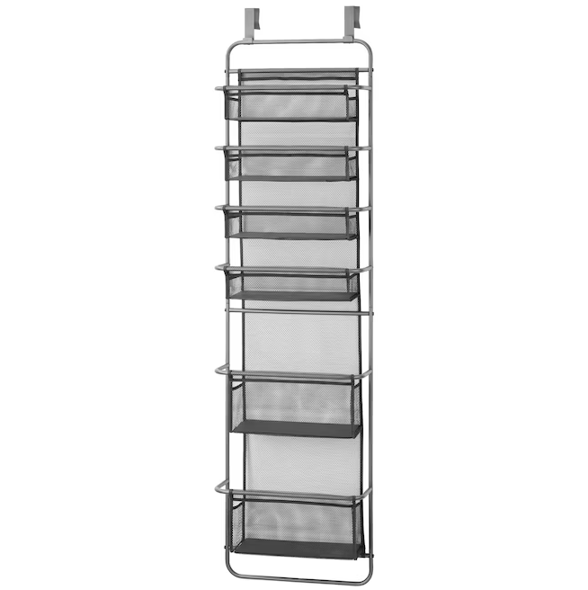 Organizador Sobre Puerta Whitmor 6 Niveles De Malla Negro