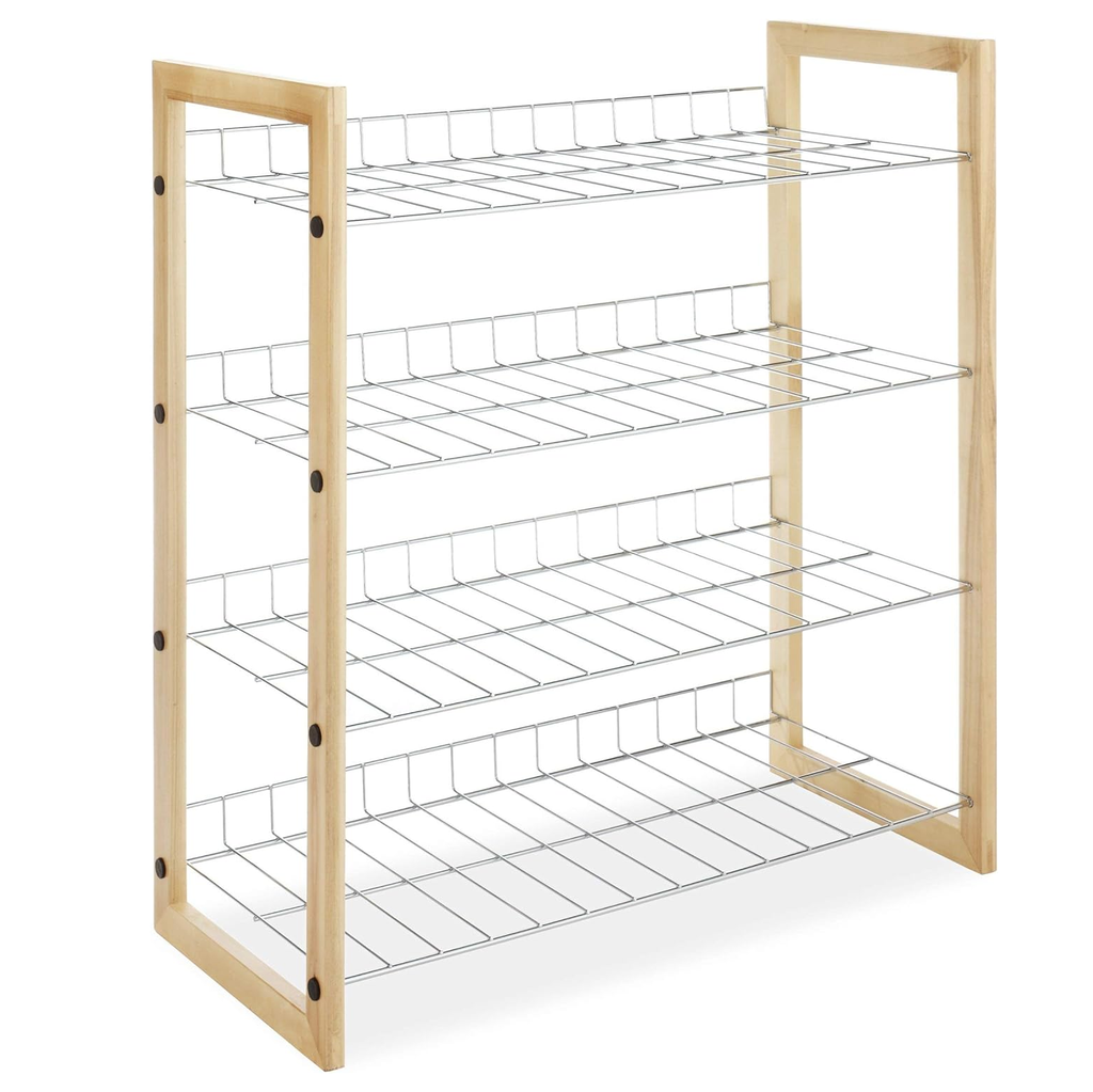 Estante Organizador Whitmor 4 Niveles Marron Y Plateado