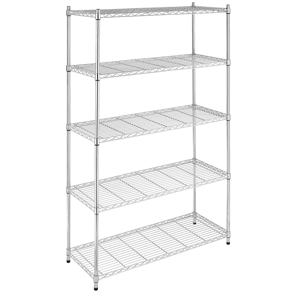 Estante Organizador Whitmor Supreme 5 Niveles Ajustable Plateado