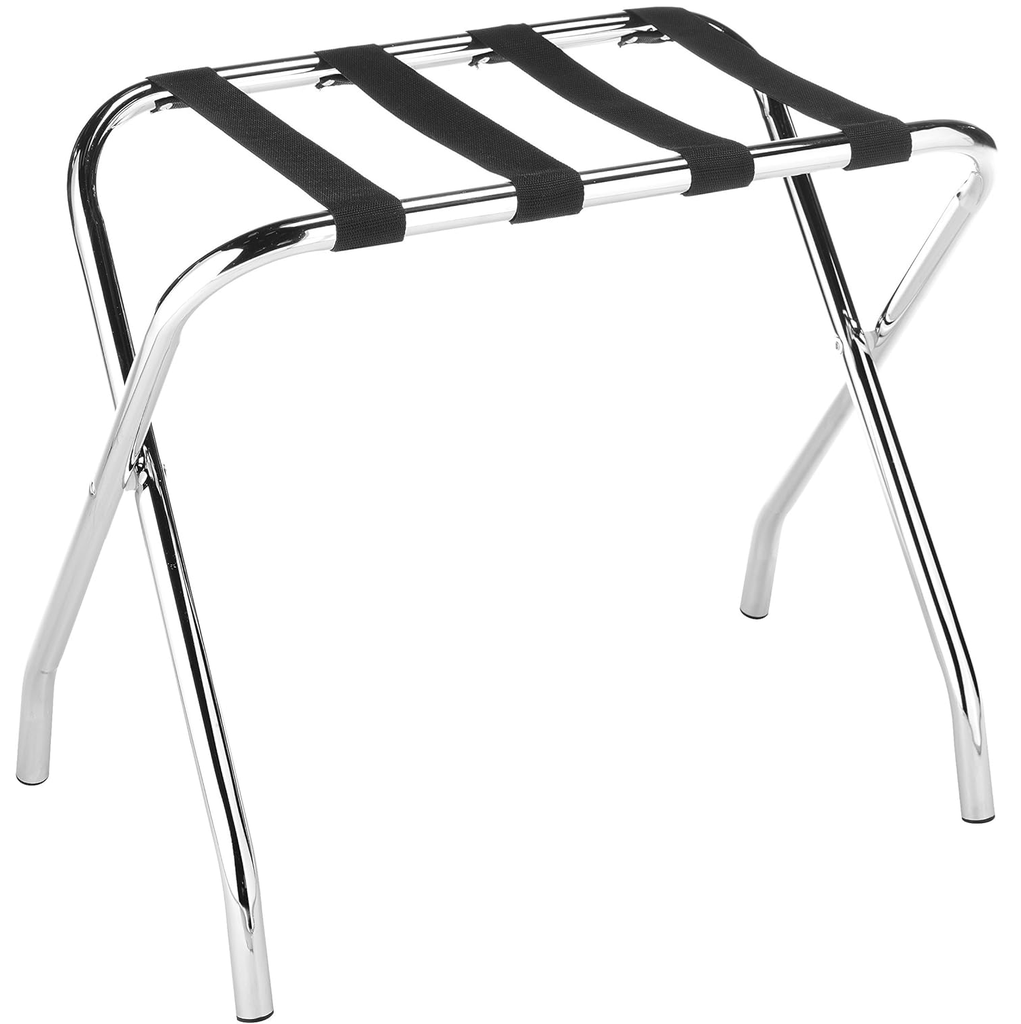 Portaequipajes Whitmor Plegable Plateado Y Negro