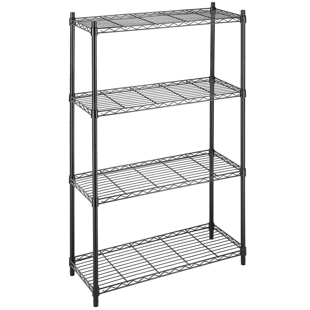 Estante Organizador Whitmor Supreme 4 Niveles Ajustable Negro